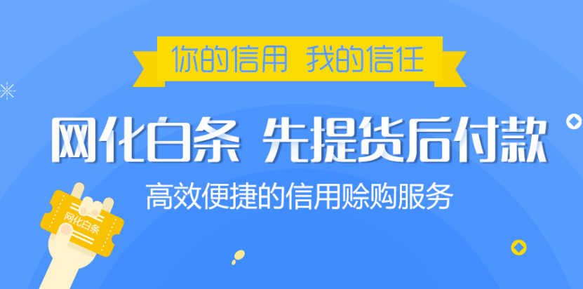 “網(wǎng)化白條”上線 先提貨后付款享受每月100萬(wàn)賒購(gòu)體驗(yàn) title=